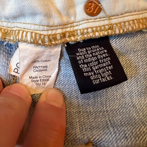 Madewell Blue Denim Distressed Boyshorts - Cuttoff Edition Size 26. - Picture 6 of 7